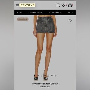 Grlfrnd Rey Racer Skirt - Never Worn